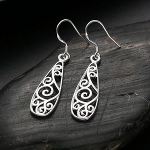 Sterling silver filagree earrings